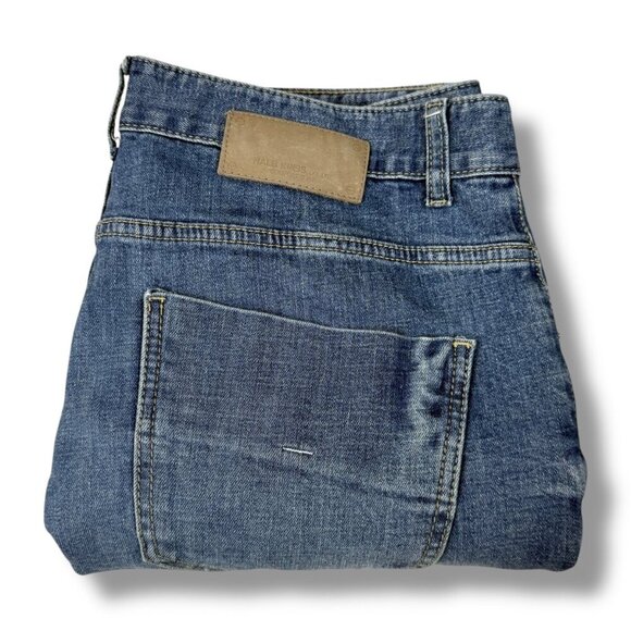 Halb Kreis Jeans Mens Sz 34x27 The Fit Denim Baggy Tapered Medium Wash Comfort - Picture 2 of 12